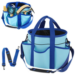 Abbylike grooming tote bag exterior pockets keep tools organized for quick grooming sessions.