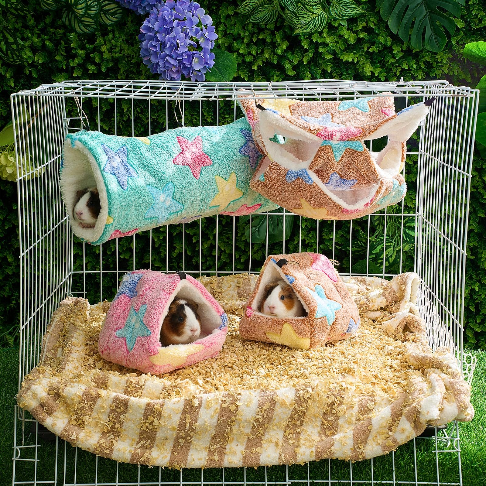 Abbylike hamster hanging bed with quick-clip attachment for cages.