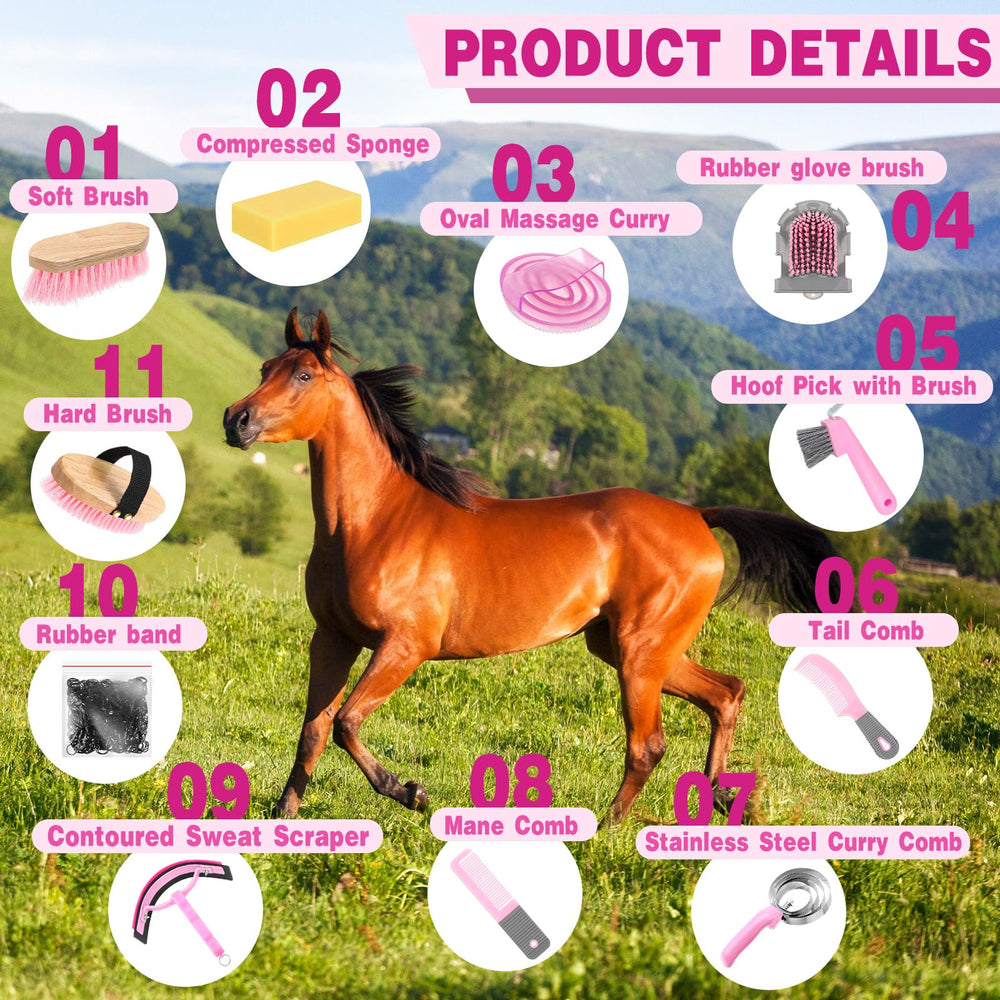 Abbylike hard brush offers thorough dirt removal while protecting sensitive coat areas.