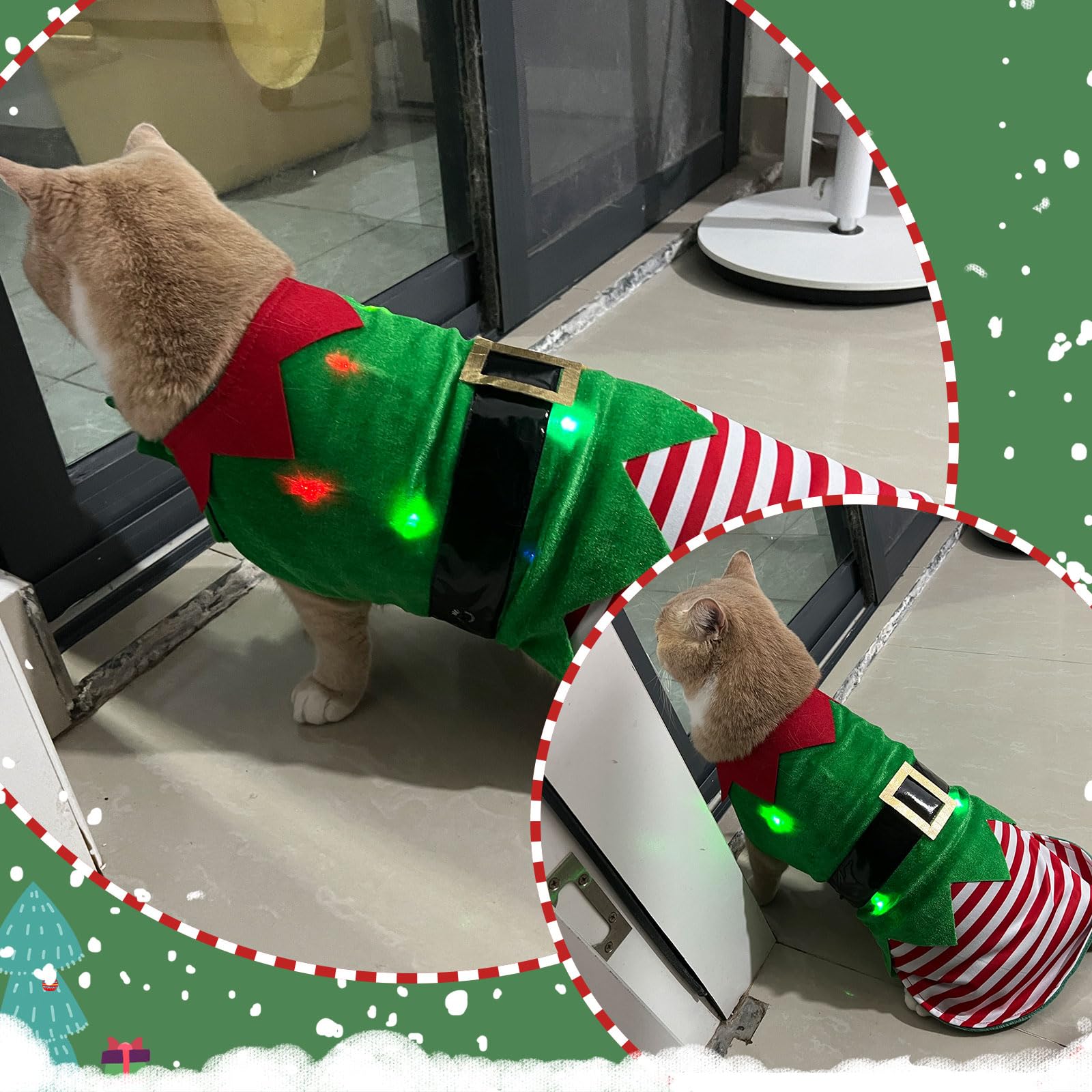 Abbylike holiday light strings on costume brighten festive moments safely.