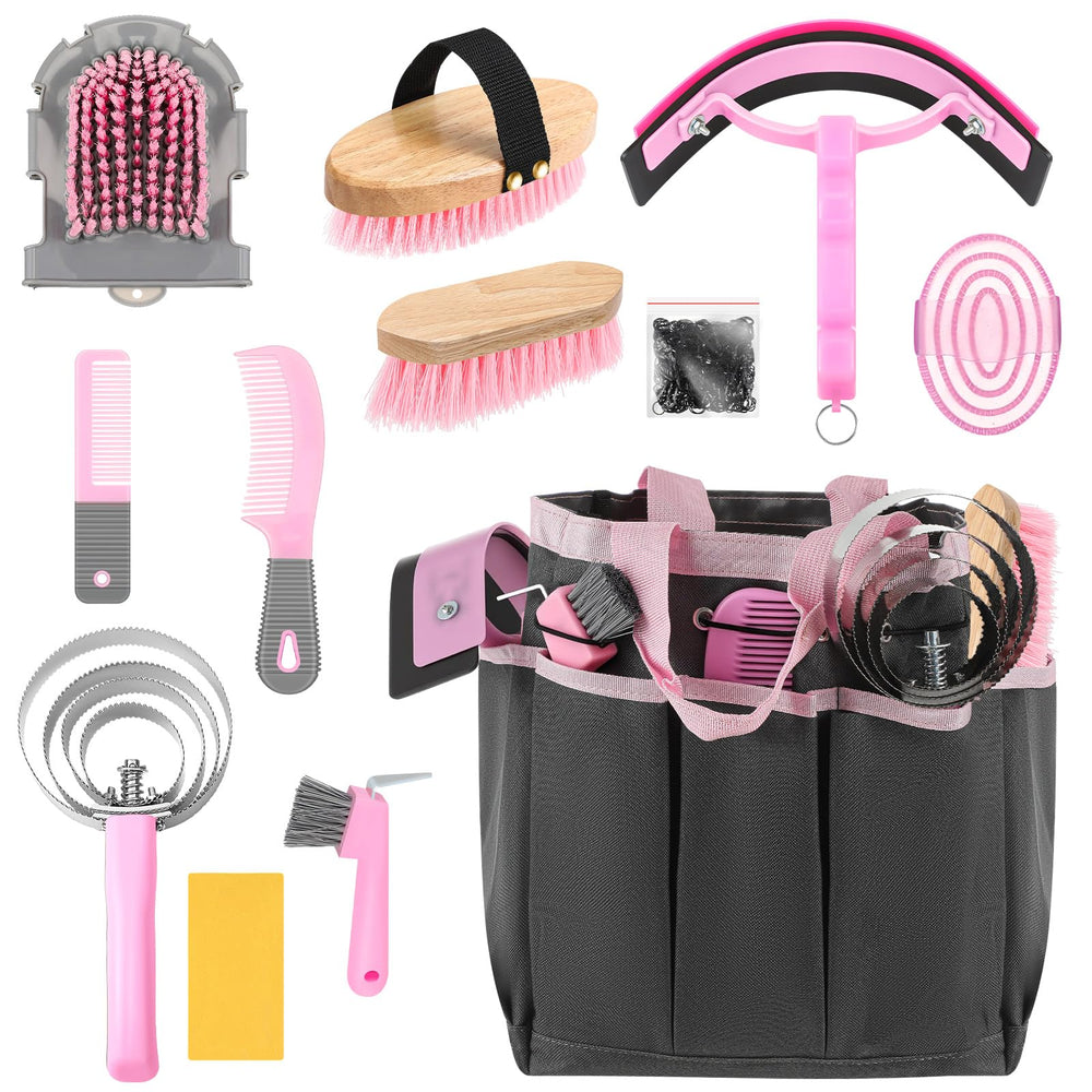 Abbylike organizer tote bag keeps grooming tools neatly stored for easy travel.