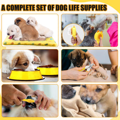 Abbylike puppy starter kit dog brushes for gentle grooming