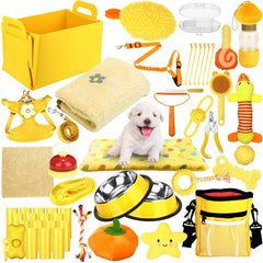Abbylike puppy starter kit storage basket organizing pet gear for easy access