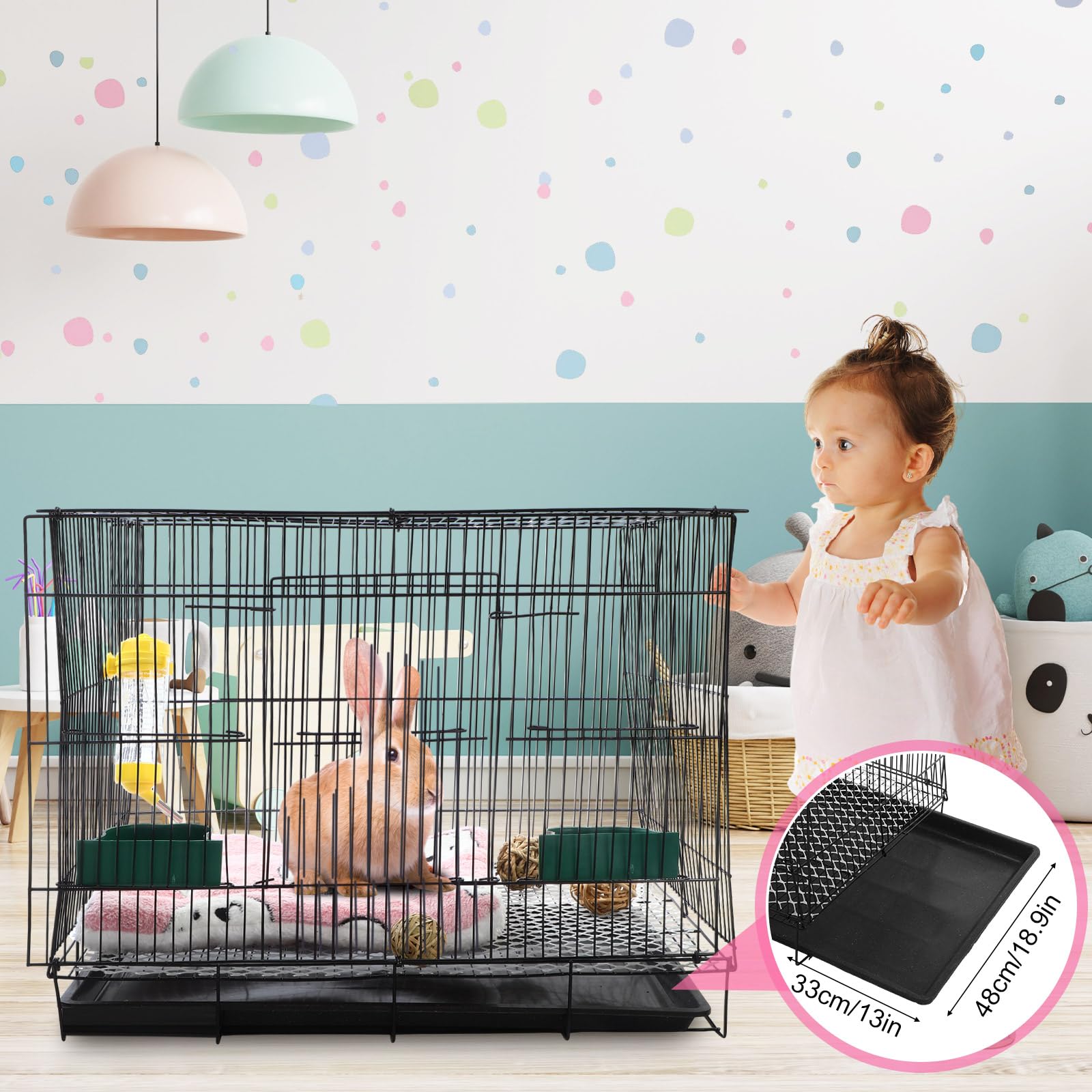 Abbylike rabbit toys image provides safe, natural enrichment for playtime.