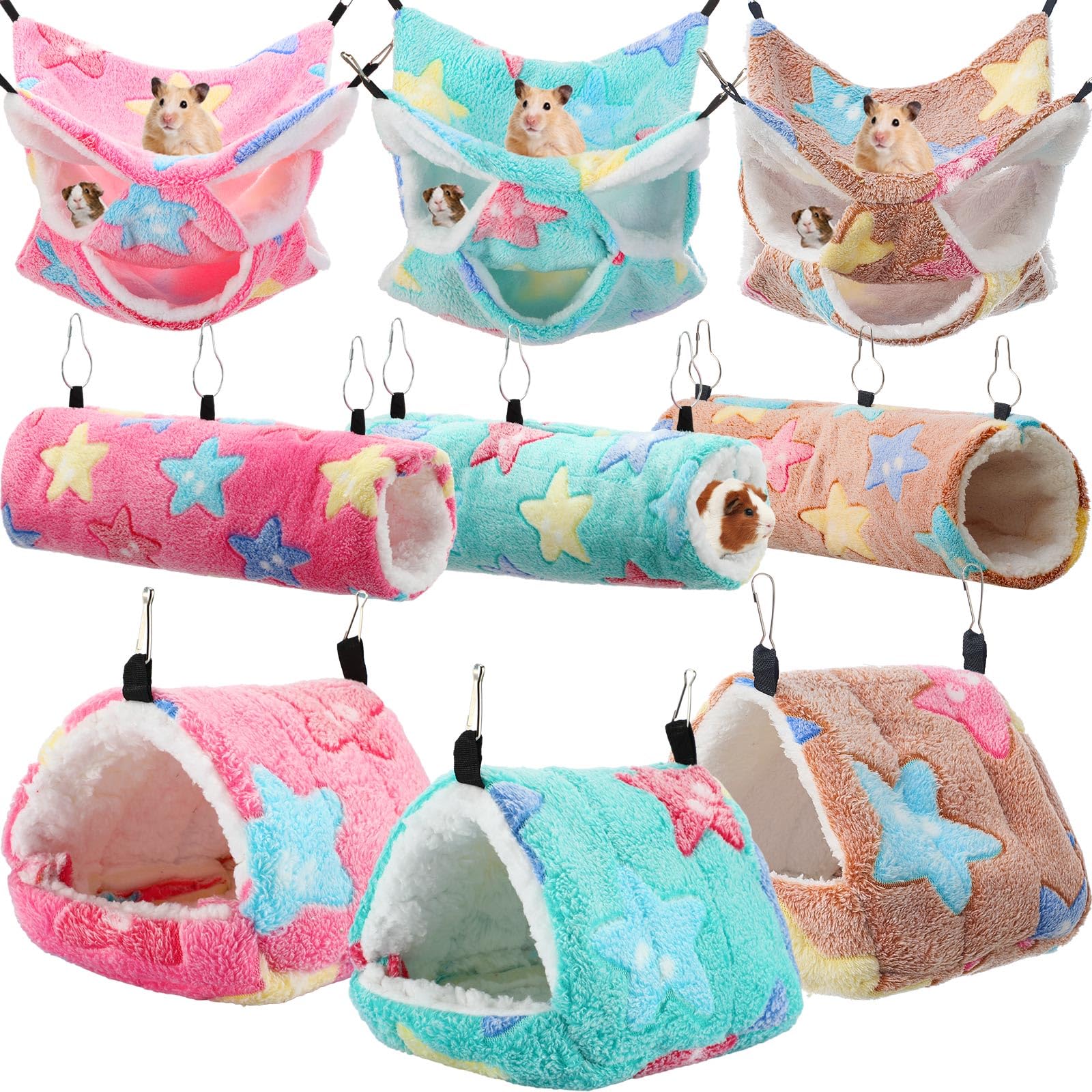Abbylike rat hammock 3-tier setup for cozy elevated resting.