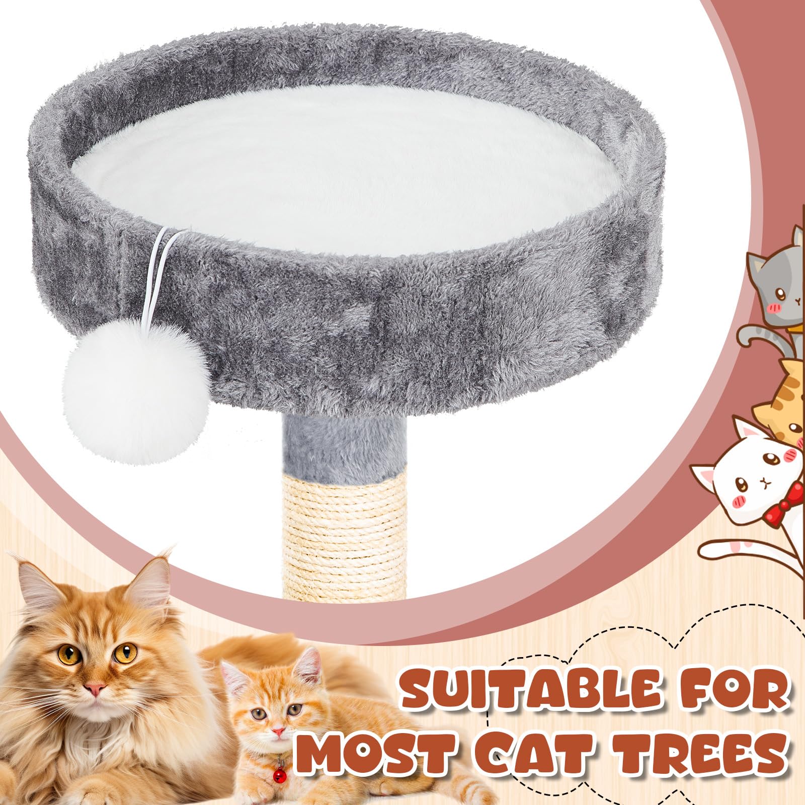 Abbylike round bed washable fabric option for easy maintenance and fresh space.