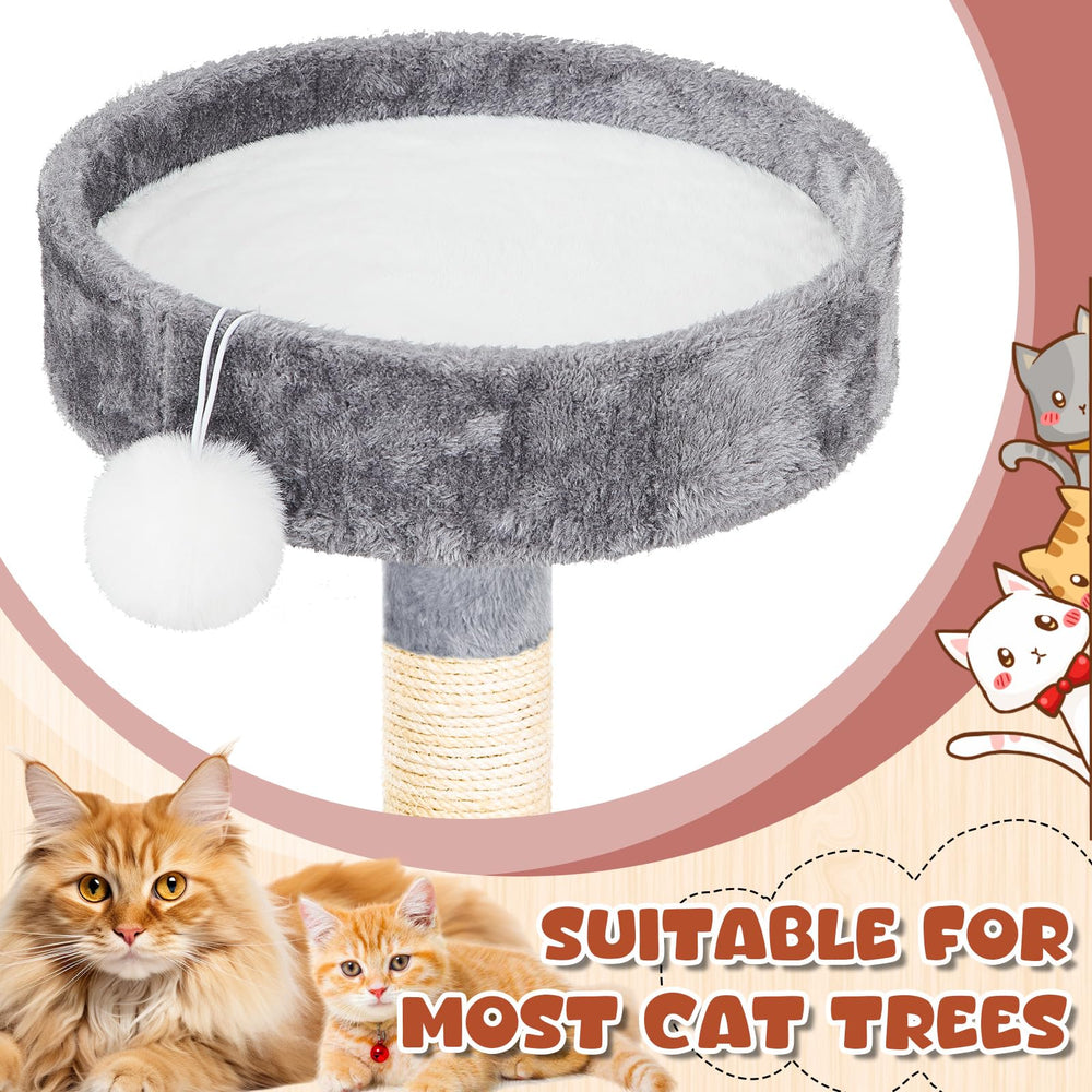Abbylike round bed washable fabric option for easy maintenance and fresh space.