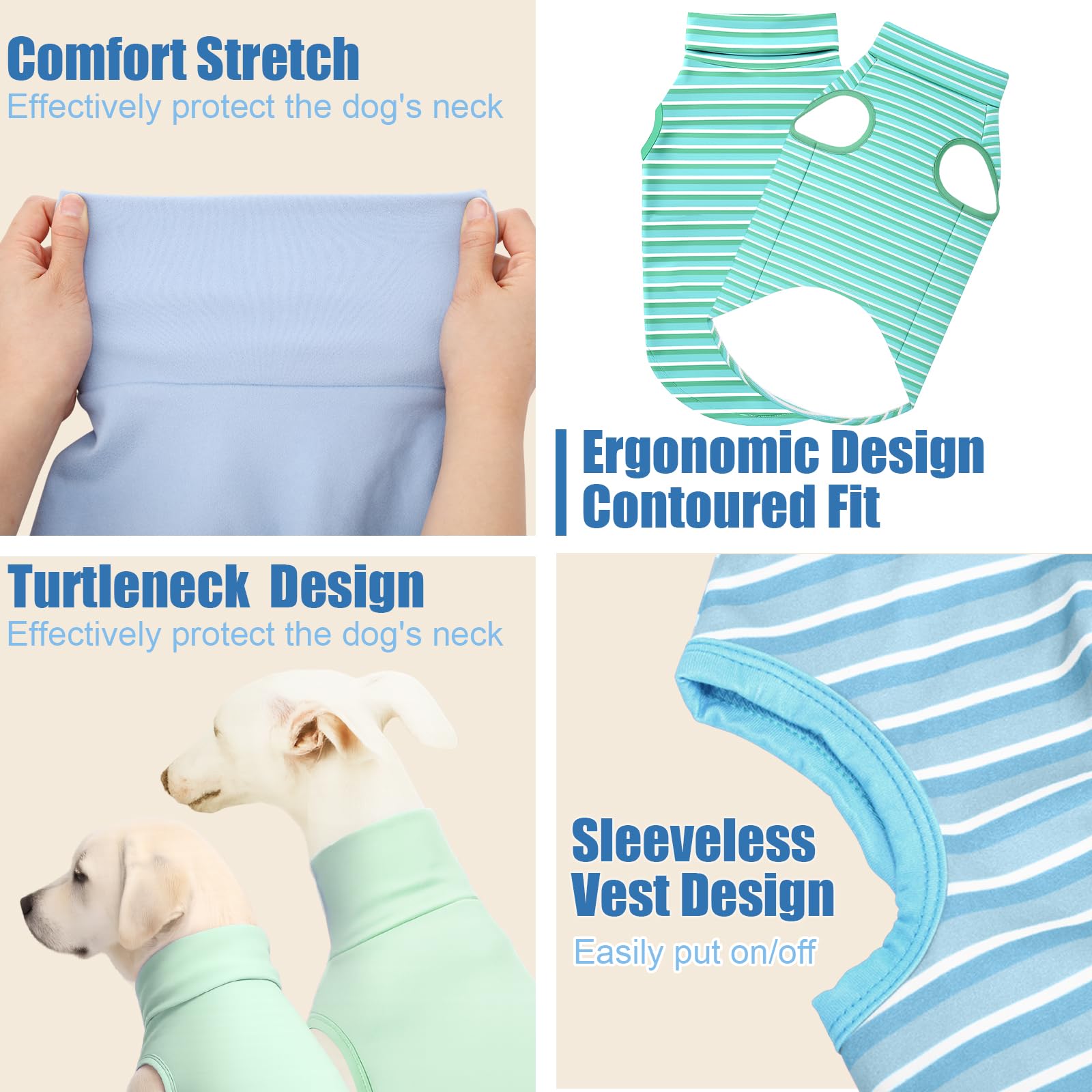 Abbylike sleeveless dog vest offers lightweight warmth for easy movement.