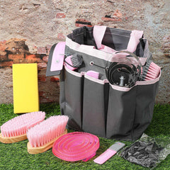 Abbylike soft brush glides through mane and coat for a comfortable grooming session.