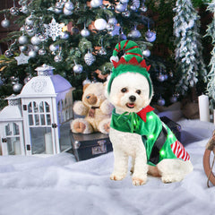 Abbylike soft velvet dog costume close-up highlights breathable material