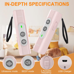 Abdtech ultrasonic bark deterrent for dogs promotes humane behavior training.