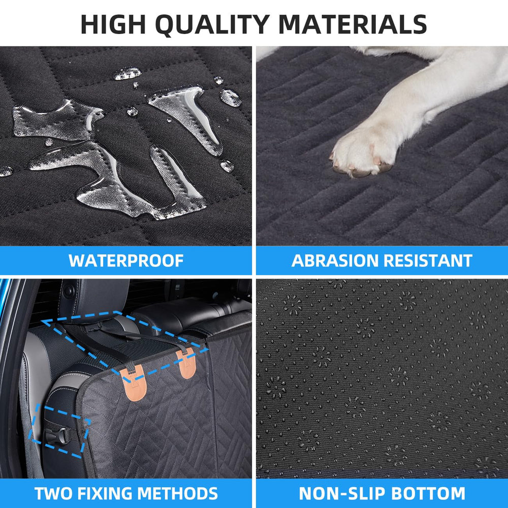 ABE waterproof scratch-resistant material protects seats from spills and claws during adventures