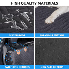ABE waterproof scratch-resistant material protects seats from spills and claws during adventures