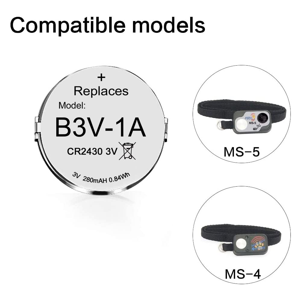 Abeden B3V replacement pack ready for MS-4/MS-5 collars