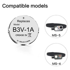Abeden B3V replacement pack ready for MS-4/MS-5 collars