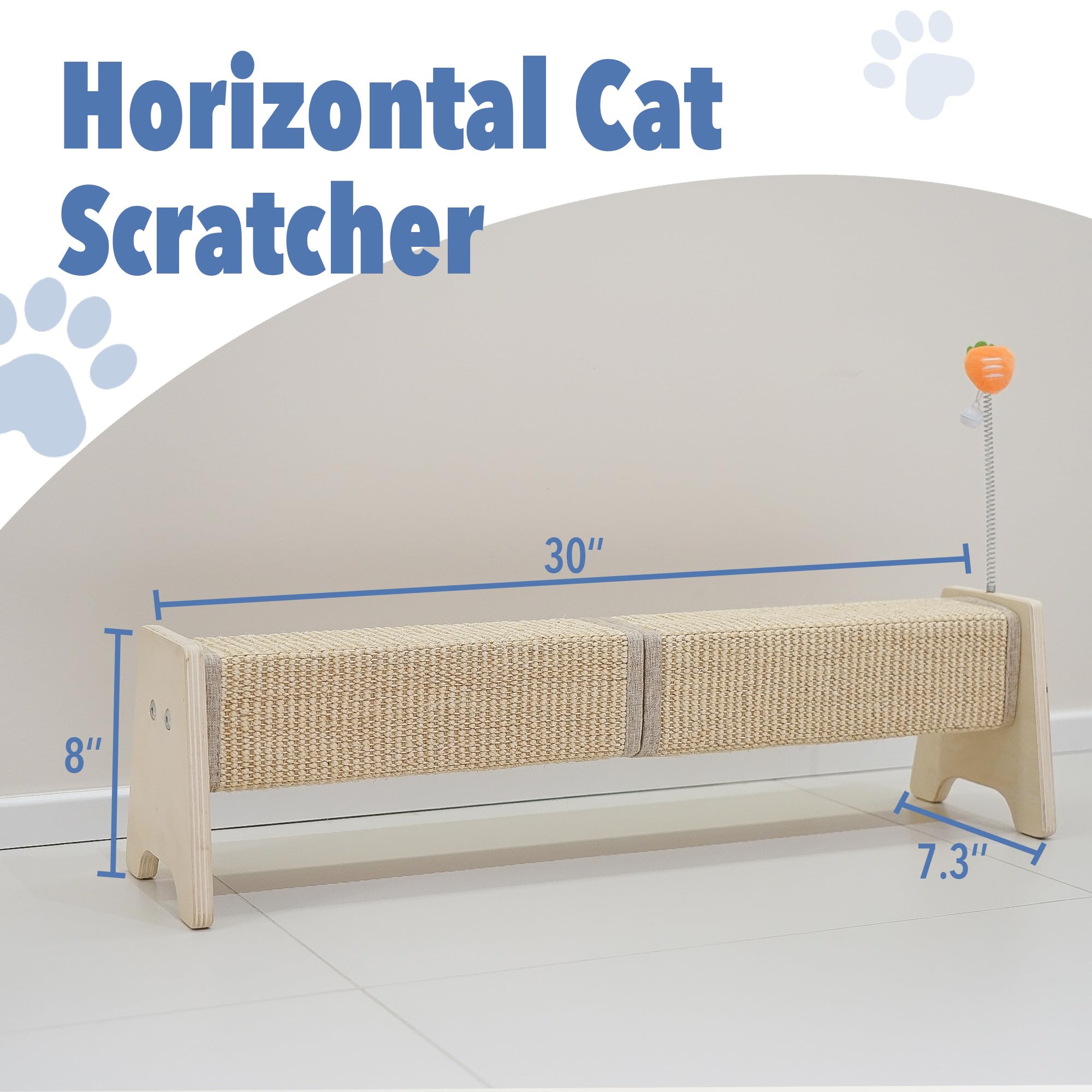 Aberatail Sisal Mat close-up highlights natural, pet-safe material built to last.