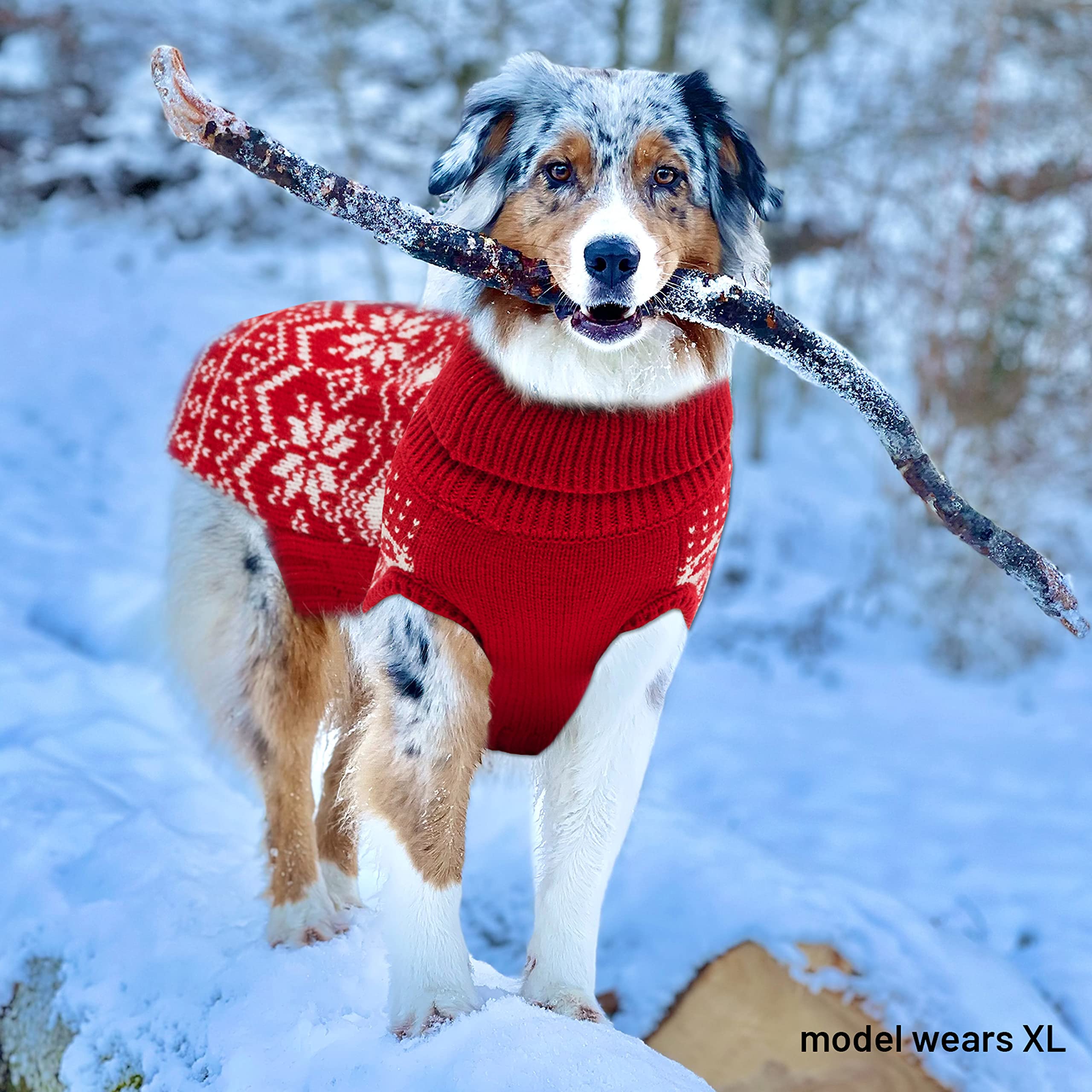 ABFEKIEA dog sweater for daily wear or holiday photoshoots.