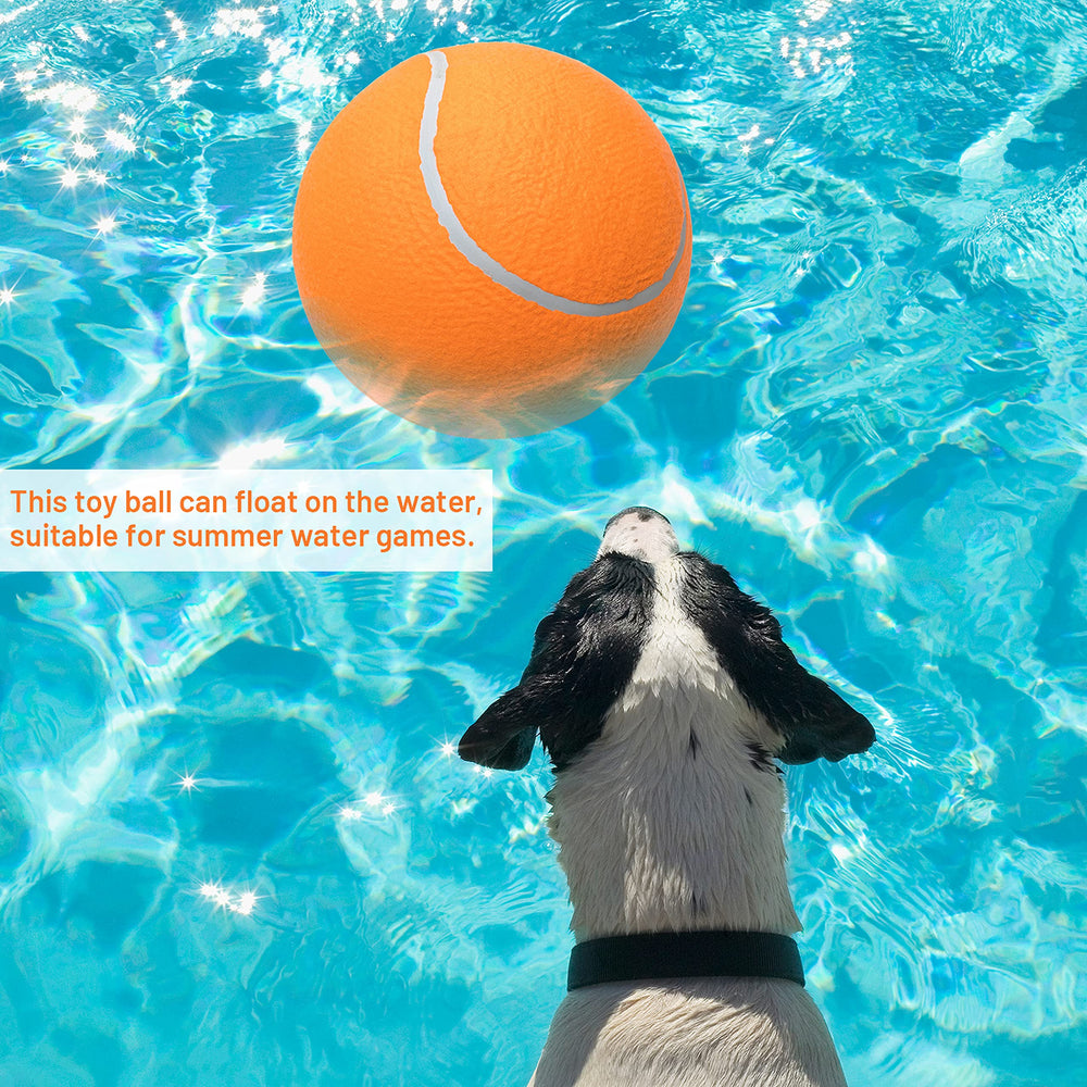 ABFEKIEA green-orange-ball-9-5-inch offers high visibility for easy retrieval.