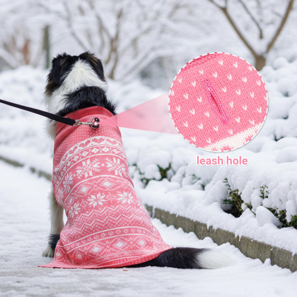 ABFEKIEA suéter rosa para perro, diseño tierno y diario.