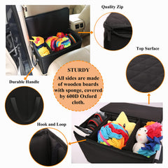 Ablechien dog car seat extender back view with extra room to lounge