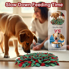 Ablechien Snuffle Mat dry food use image shows simple setup for home sniff sessions.