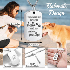 Abooxiu dog ashes necklace close-up, premium finish highlights memory-preserving design
