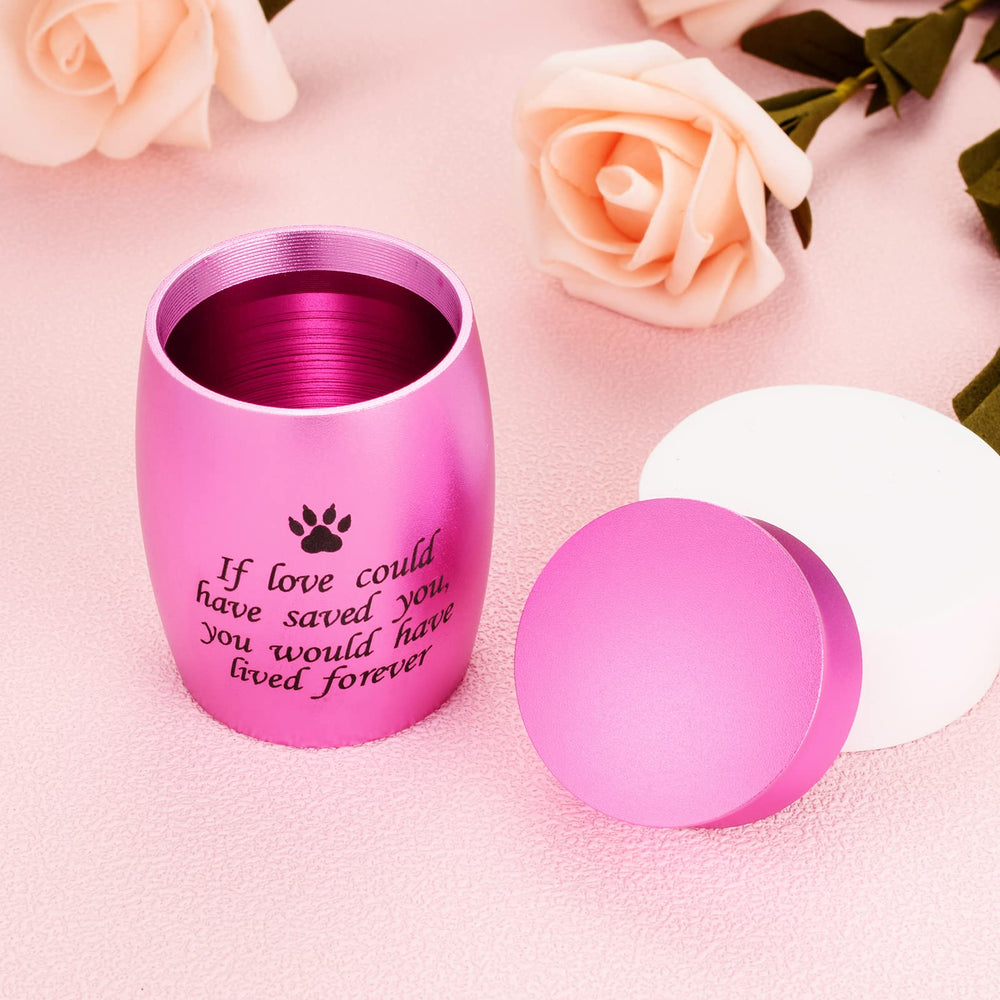 abooxiu screw-on-lid-urn secure seal for durability of dog ashes.