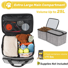 Abrimelodi travel bag open compartments shows adjustable divider for flexible storage