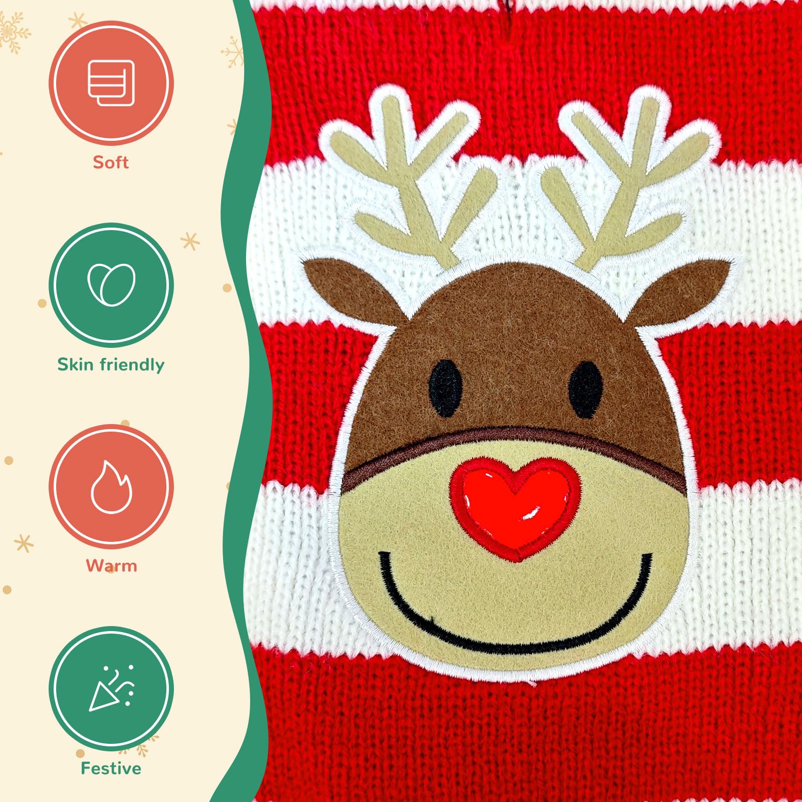ABRRLO cozy holiday outfit set enhances festive moments at home.