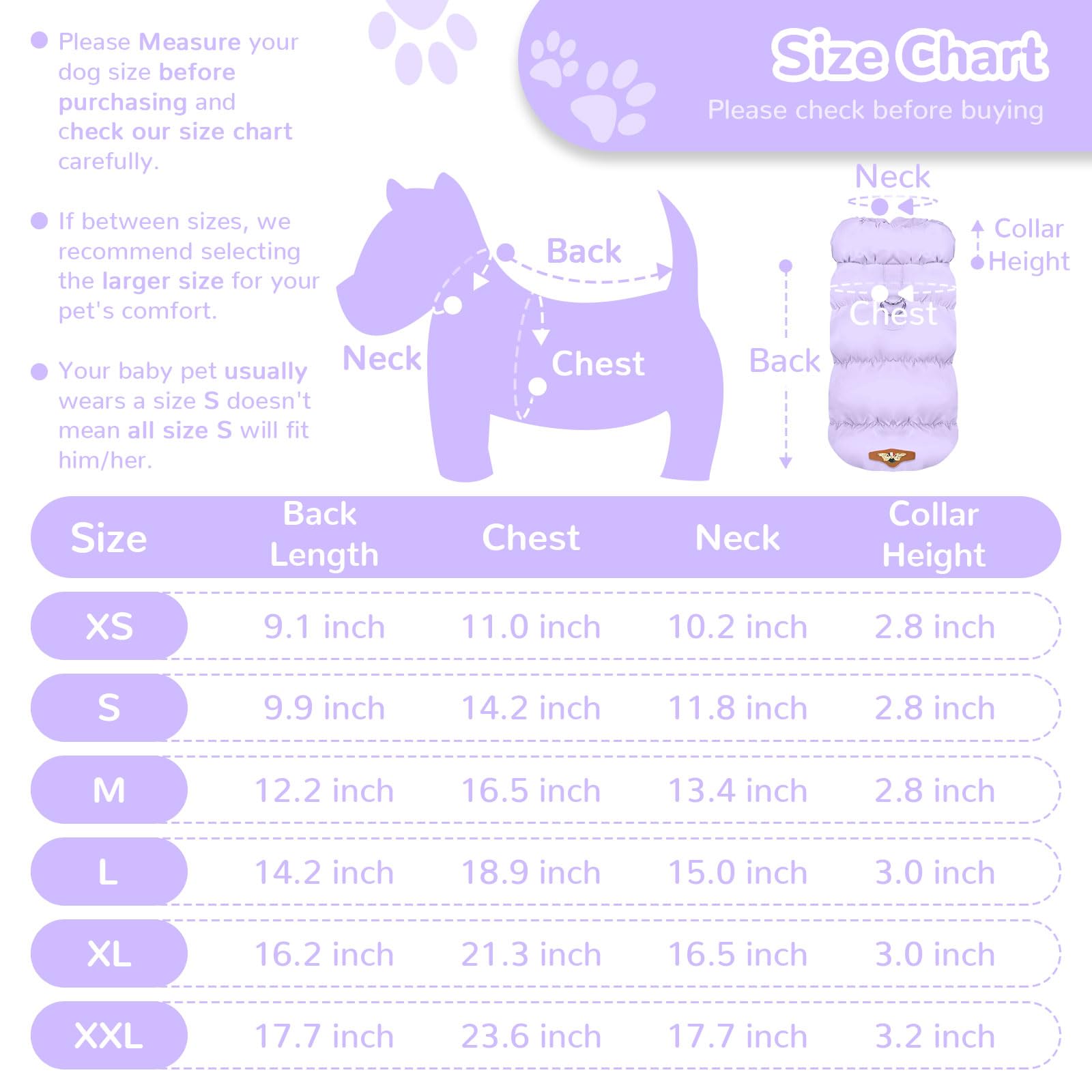 ABRRLO jacket suits small to medium dogs and cats for winter protection.