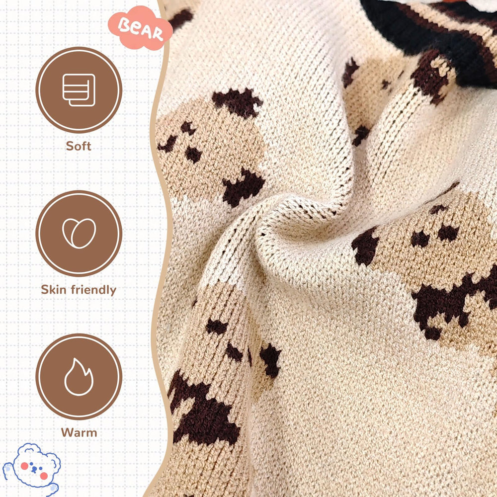 ABRRLO dog sweater easy-closure buttons facilitates quick on off.