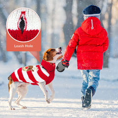 ABRRLO soft stretchy dog sweater provides cozy, flexible fit.