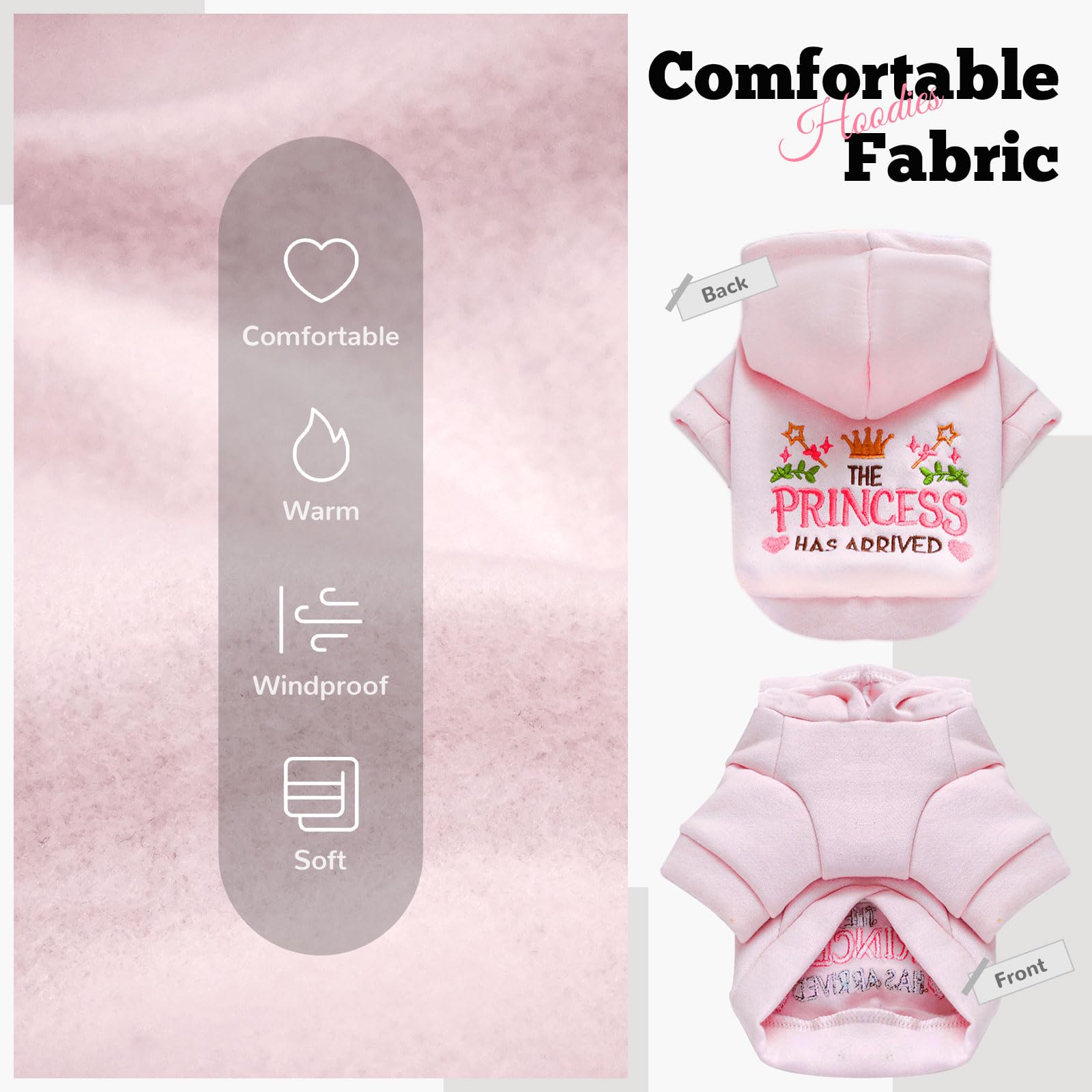 ABRRLO size chart guides measuring chest and back length