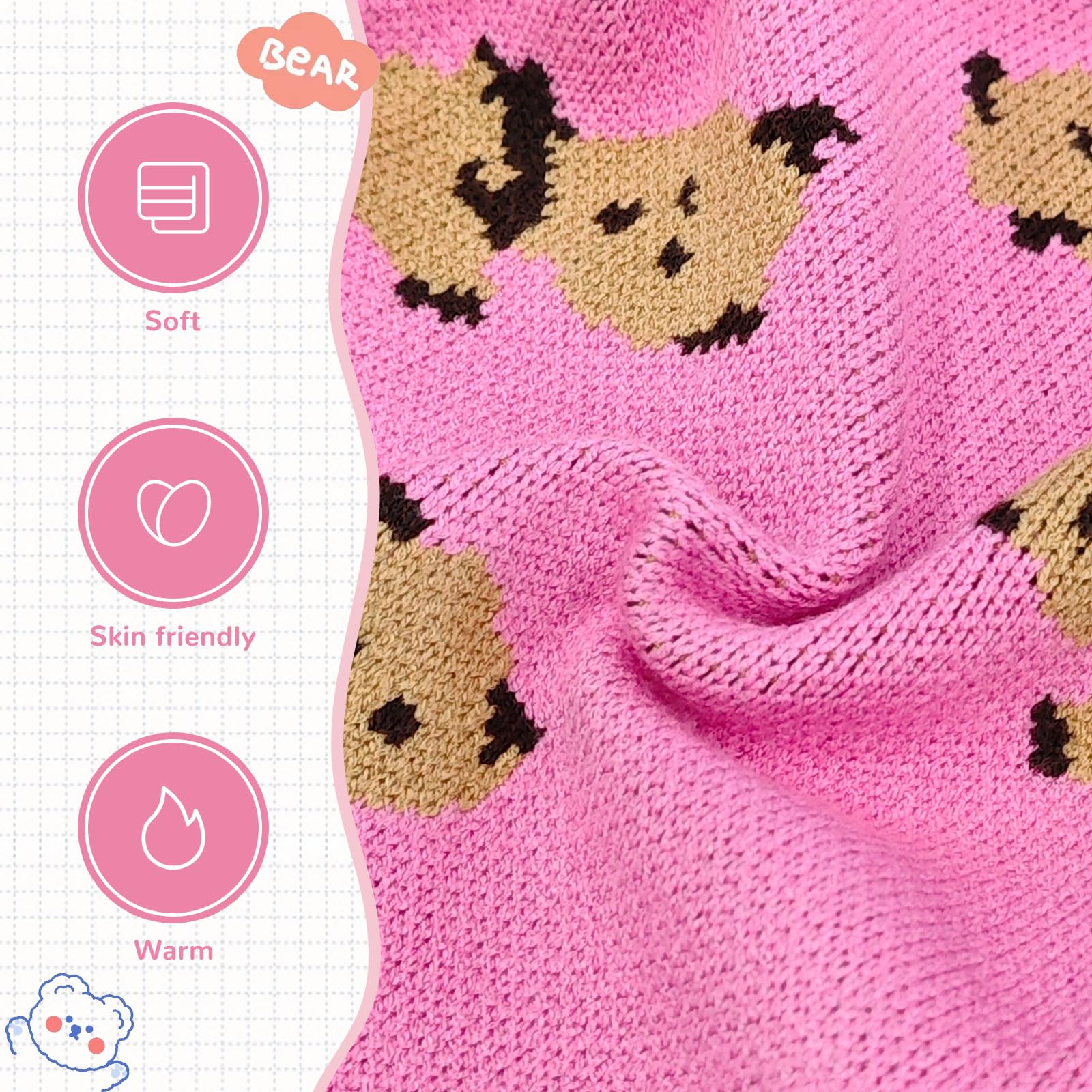 ABRRLO stylish-pink-dog-cardigan adds fashionable charm to walks.
