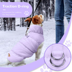 ABRRLO waterproof windproof coat protects your pet during rain and chilly gusts.