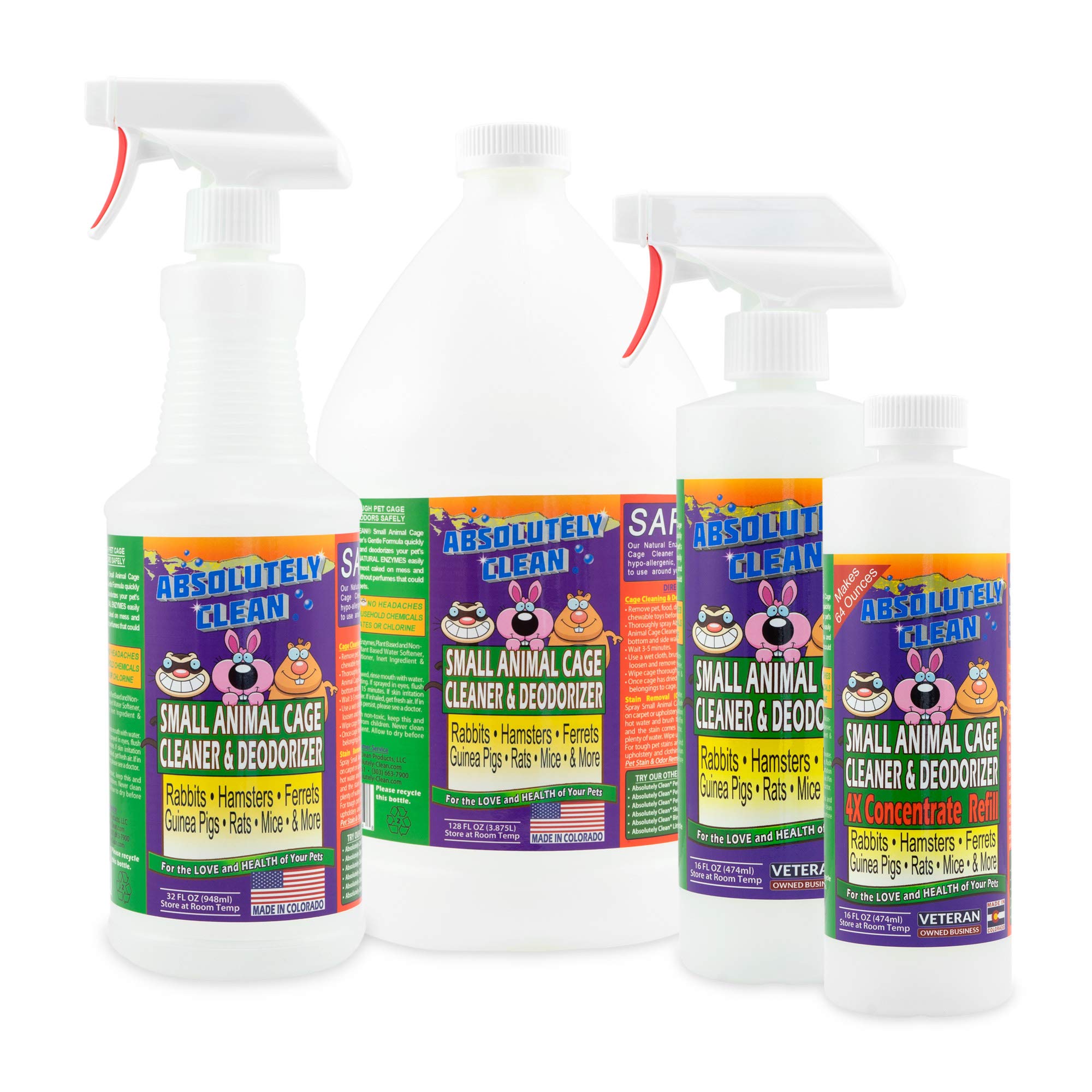 Absolutely Clean spray application demonstrates quick wipe-down for clean, hygienic cages.