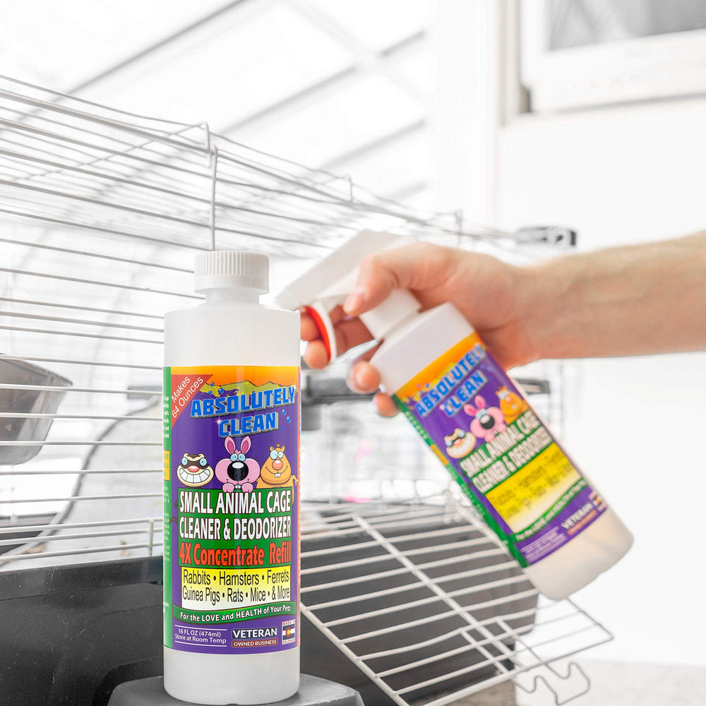 Absolutely Clean vet-approved enzyme formula emphasizes safe, effective odor elimination.