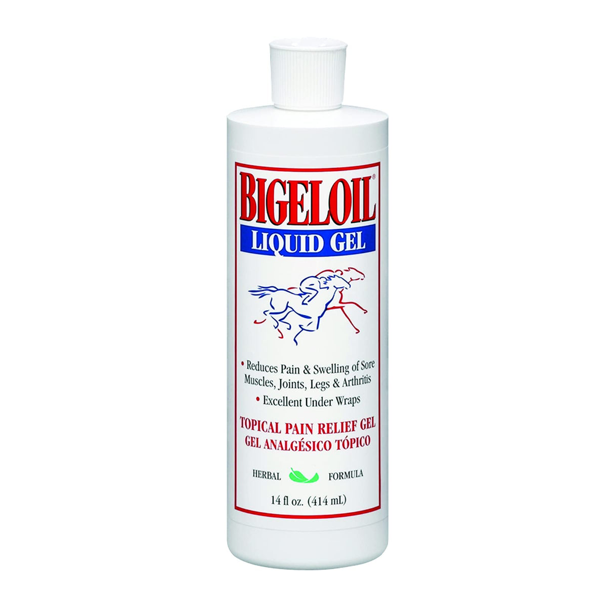 Absorbine Bigeloil Linimento Gel, aplicación suave en músculos tensos, sensación refrescante