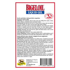 Absorbine Bigeloil Linimento Gel, presentación en botella de 14 onzas para uso controlado