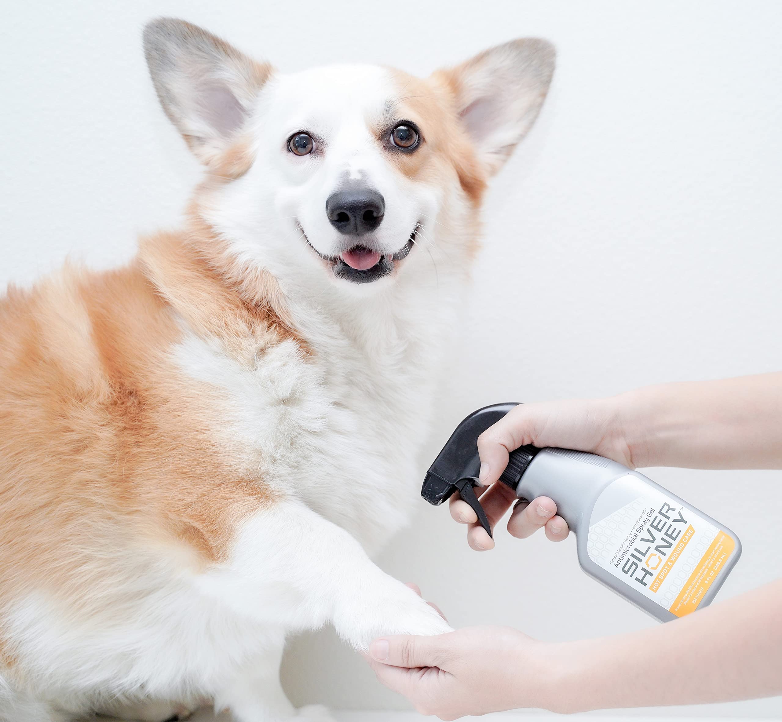 Absorbine Silver Honey gel texture close-up reveals gentle application.