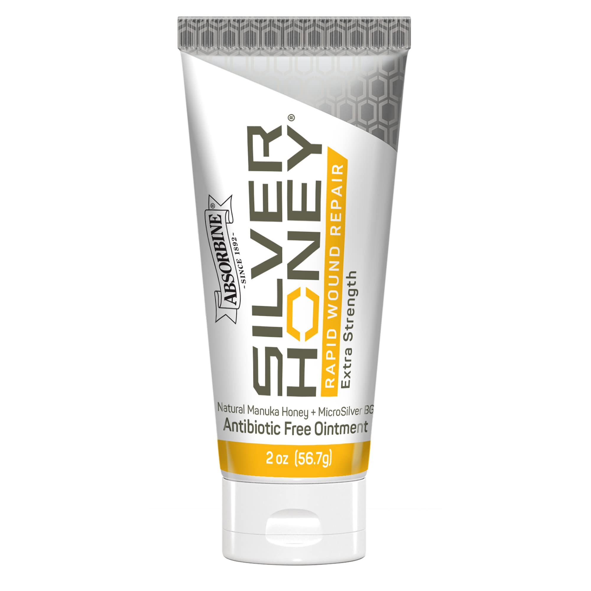 Absorbine Silver Honey with MicroSilver BG highlight for natural ingredients and care use