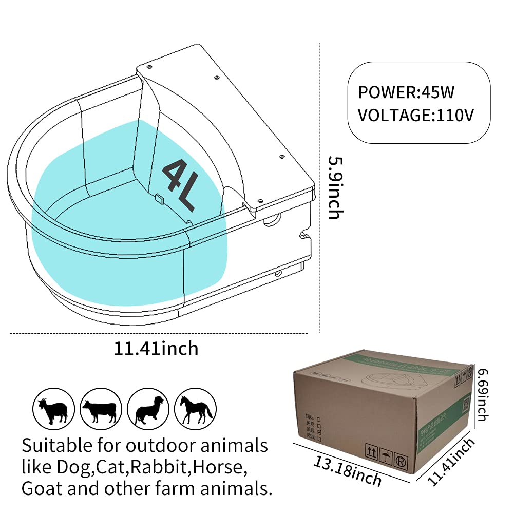 Abustle Pig thermostat heater seals under the bowl for winter warmth.