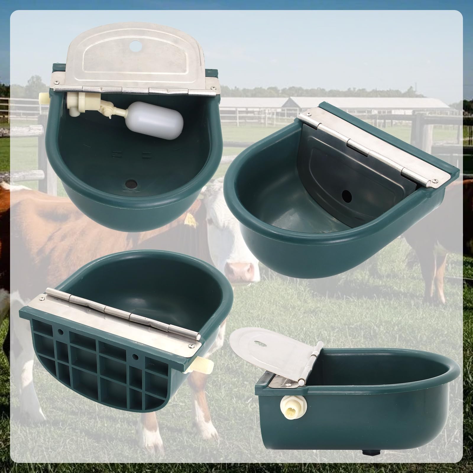 Abustle pig wall mount bowl attachment saves space in barns