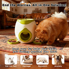 ABUUL slow-feeder dog toy slows eating while entertaining