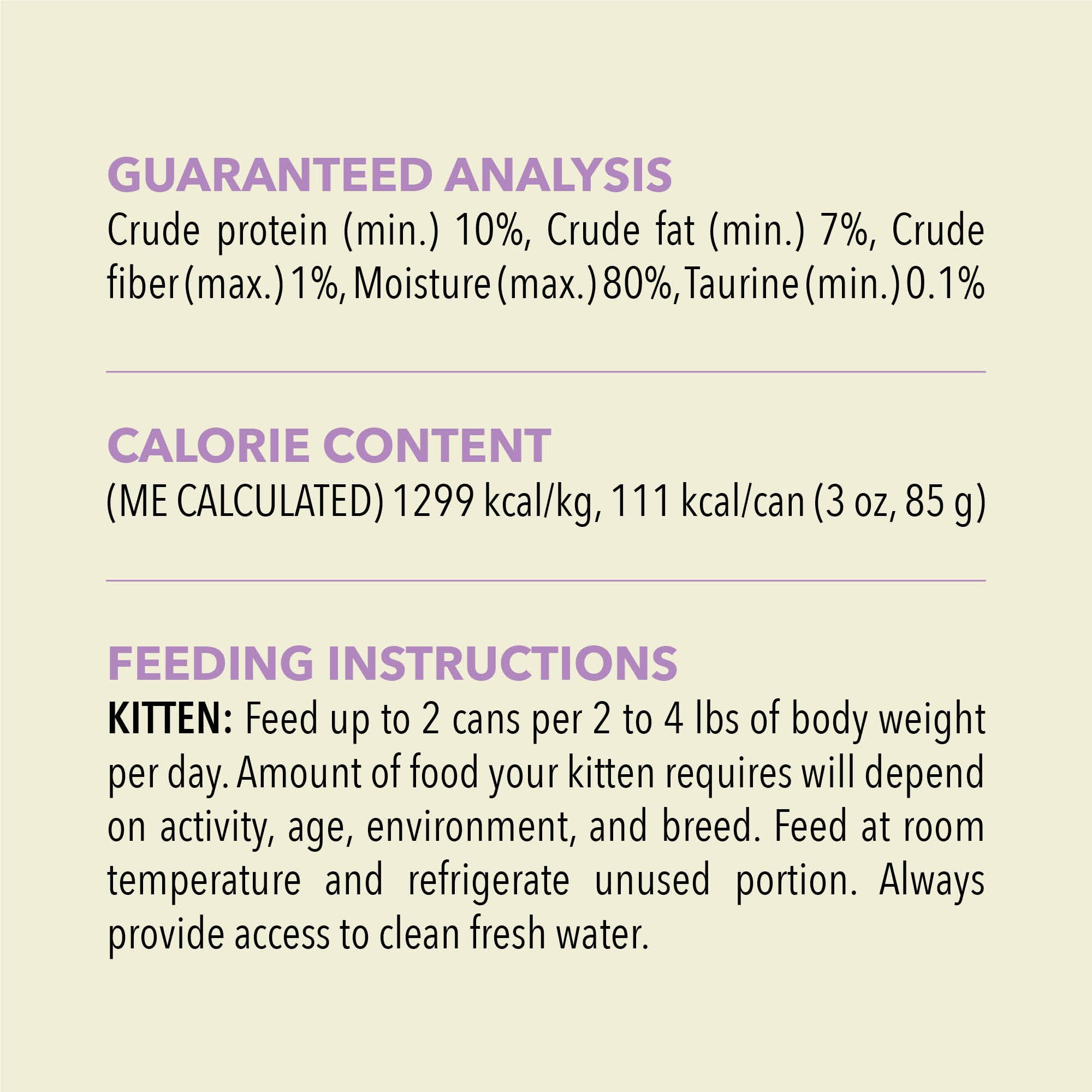 ACANA Premium Pate Kitten shelf-packaging shot illustrates ready-to-serve kitten food