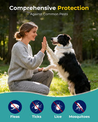 Accecraft flea collar close-up highlights soft upgraded material for comfortable wear