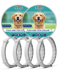 Accecraft flea collar for dogs packaging shows natural essential oils for long-lasting protection