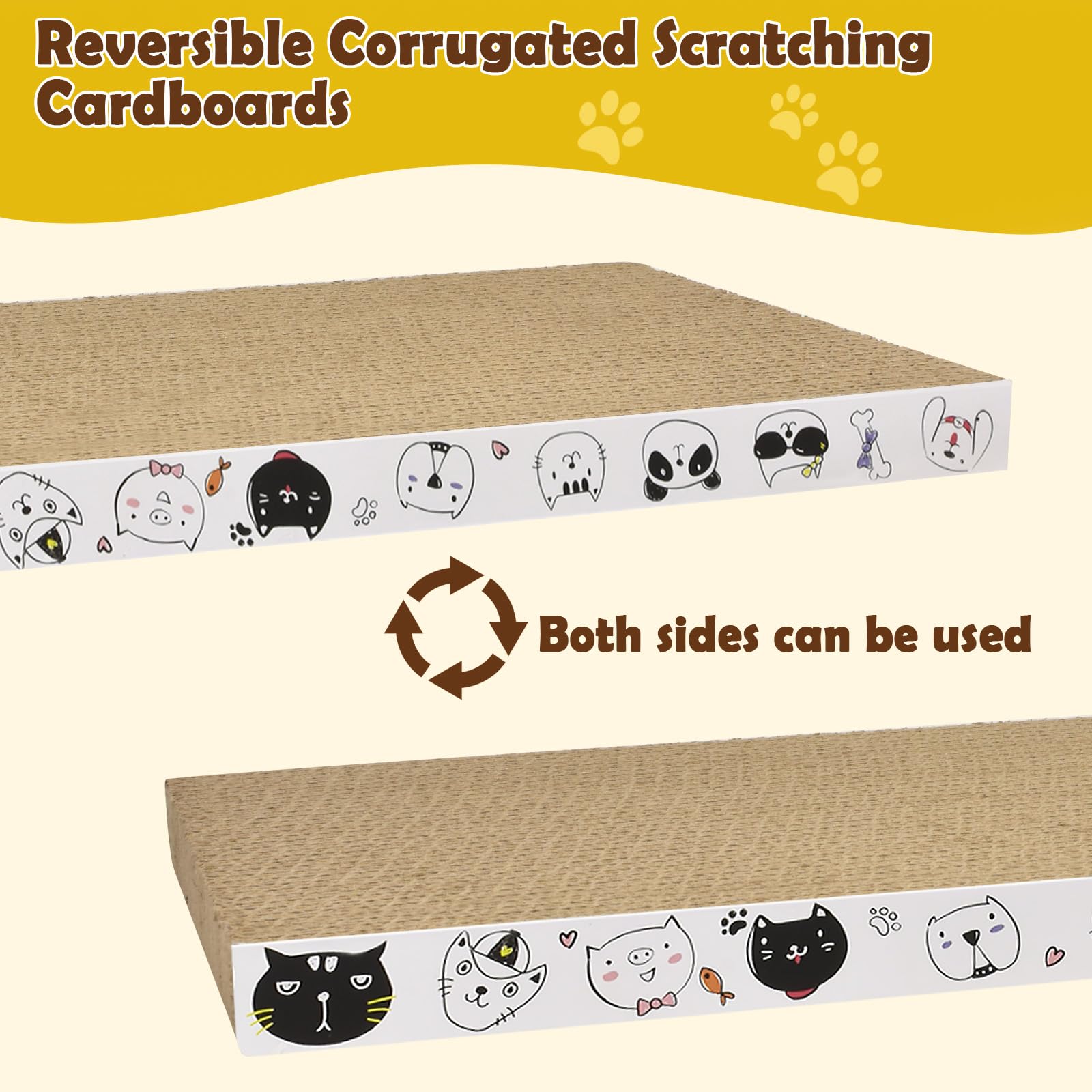 AccEncyc furniture-protecting scratcher helps redirect claws away from furniture.