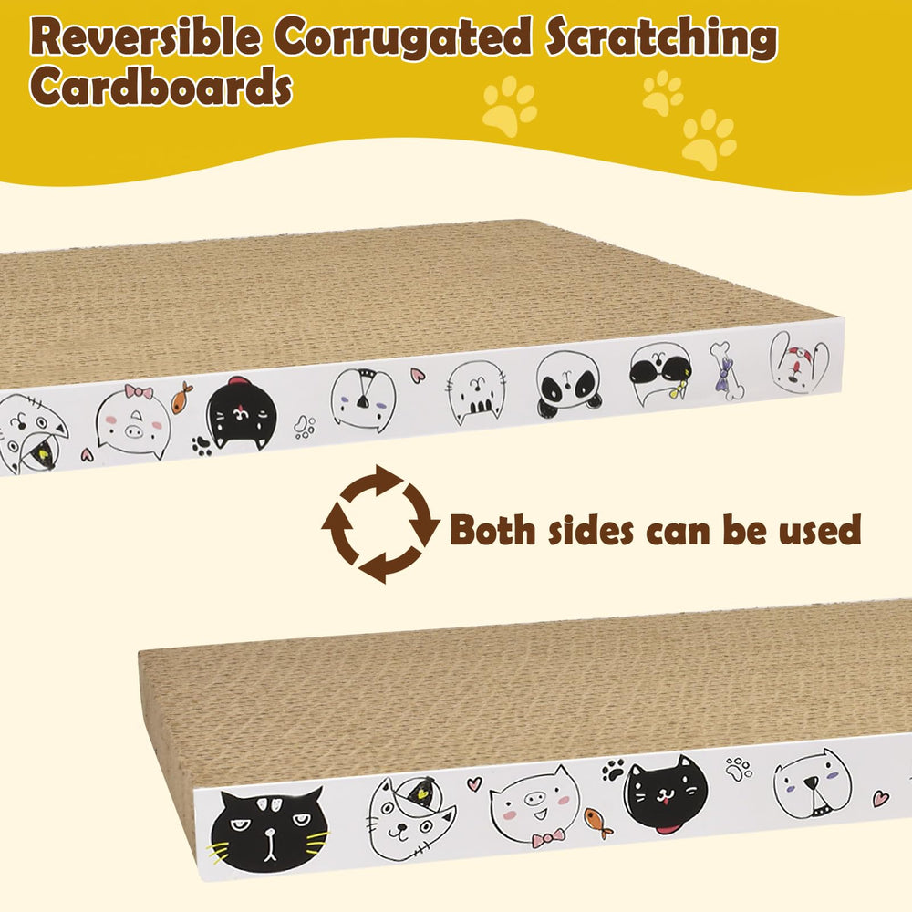 AccEncyc furniture-protecting scratcher helps redirect claws away from furniture.