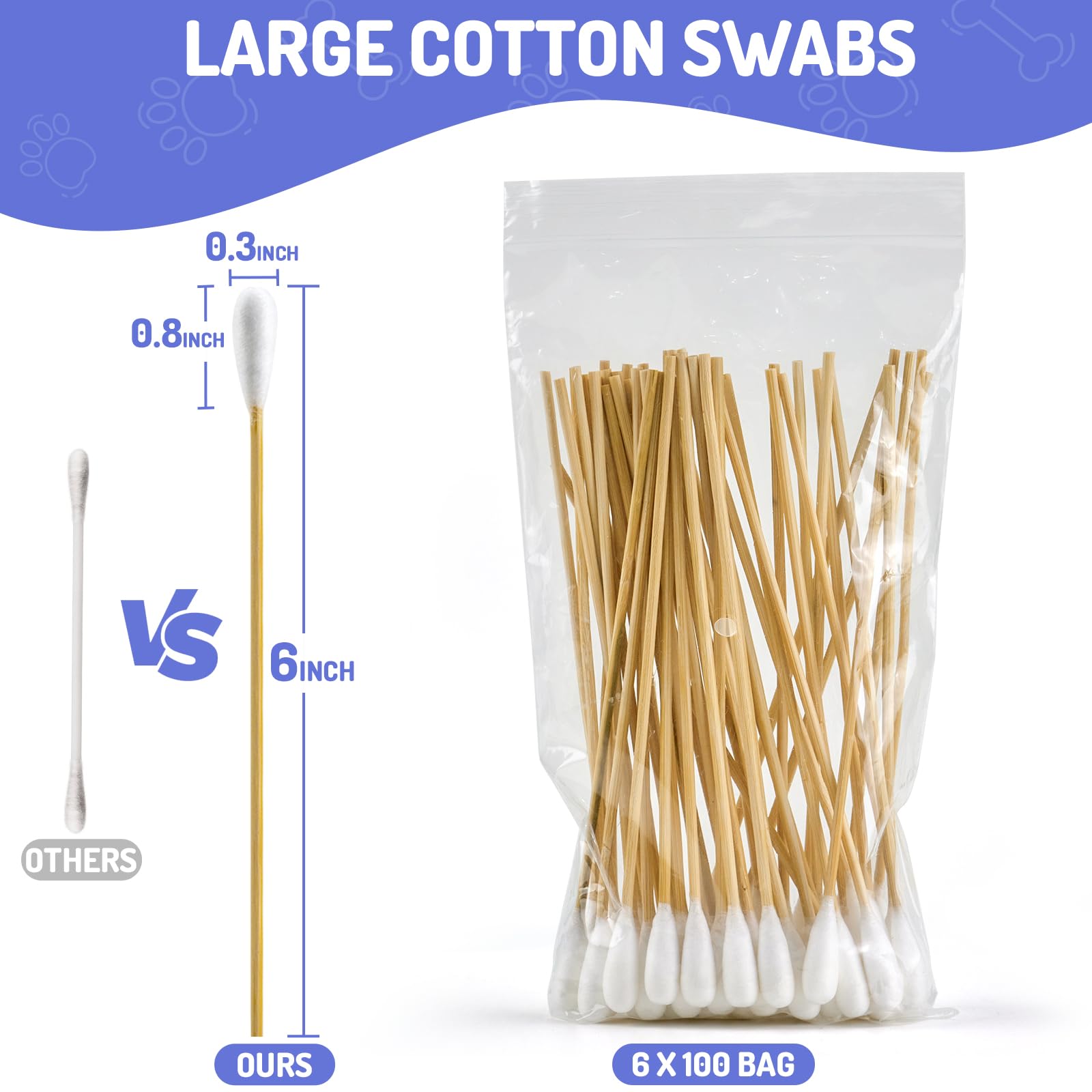 Accesfire dog ear swabs storage bag – tidy storage and organization.